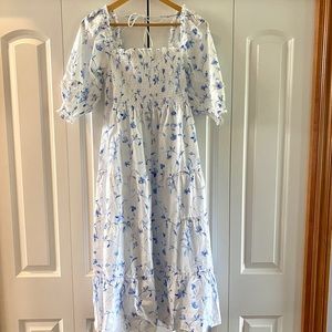 Hill House Home Neslie Nap Dress - Blue Botanical